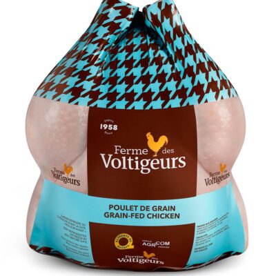 Emballage poulet de grain Ferme des Voltigeurs