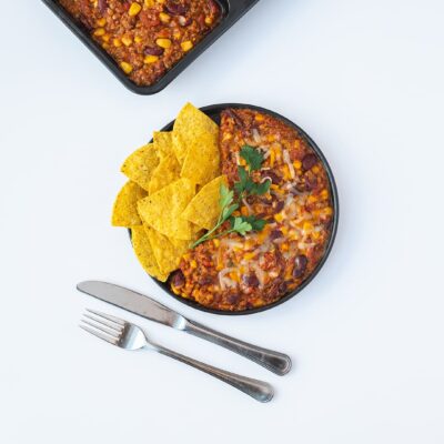 Grain-fed chicken chili plat Ferme des Voltigeurs