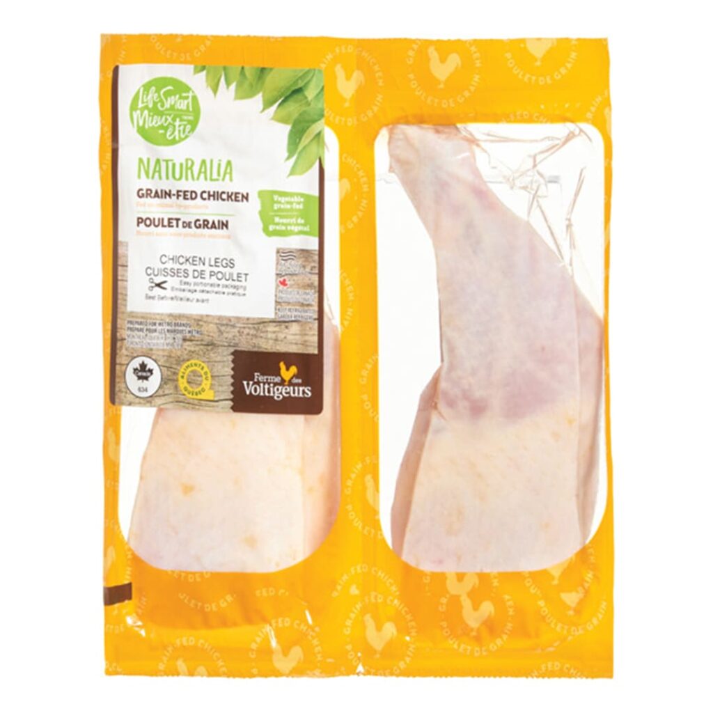 Cuisse de poulet de grain Ferme des Voltigeurs et Metro.